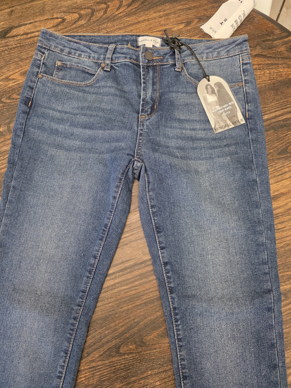 Kendall & Kylie Mid Wash Blue Skinny Jeans